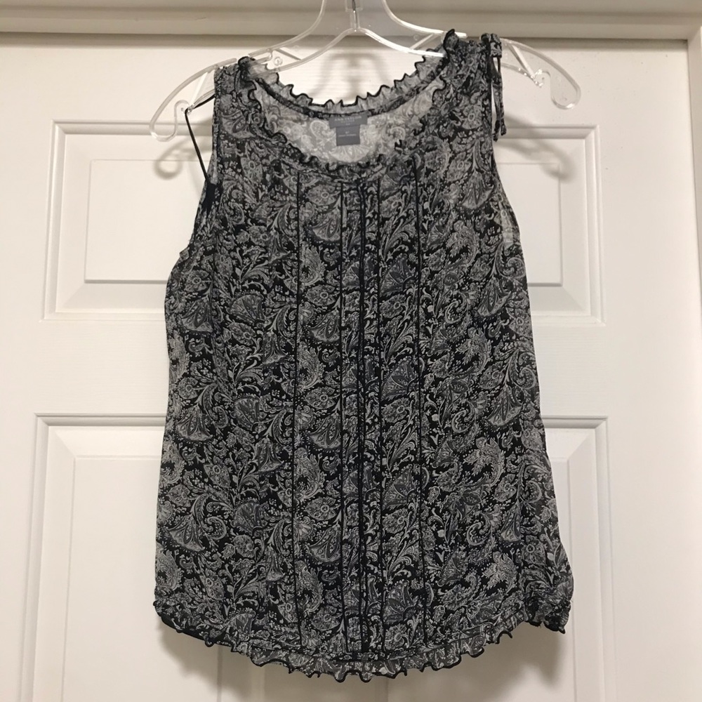 Women’s Ann Taylor Petite Paisley Blouse